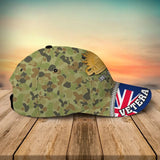 Personalized Australian Veteran Logo & Camo Custom Time Cap 3D Printed QTVA241547