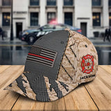Personalized US Firefighter Flag Custom Name  Cap 3D Printed QTKH241556