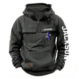 Personalized Australian Veteran Starpan Helmet & Name American Retro Hooded Sweatshirt Printed QTKH241589