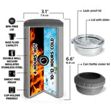 Personalized British Army Veteran Logo Custom Name, Rank & Time Can Cooler 16oz Printed LVA241604