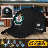 Personalized Australian Police Branch Logo & Name Black Cap Printed QTVQ241620