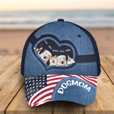 Personalized Dog Mom US Flag Dog Lovers Gift Cap 3D Printed HN241605