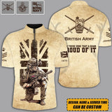 Personalized British Army Been There Done That & Damn Proud Of It Half Turtleneck Short Sleeve Polo 3D Printed AHVQ241593