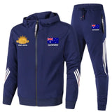 Personalized Australian Veteran Branch Logo & Name 2D Set Tracksuit Hooded Sweatshirt & Pants Printed VQ241638