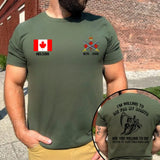 Personalized I'm Willing To Die For My Rights Are You Willing To Die Trying To Take Them From Me Canadian Veteran T-shirt Printed KVH241662