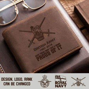 Personalized UK Army Veteran Been There Done That & Damn Proud Of It Leather Wallet Printed AHVQ241663
