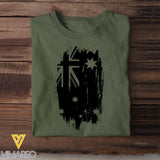 Personalized Australian Veteran Logo & Service Time T-shirt Printed KVH241658