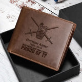 Personalized UK Army Veteran Been There Done That & Damn Proud Of It Leather Wallet Printed AHVQ241663
