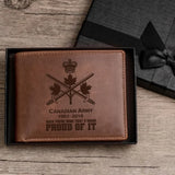 Personalized Canadian Army Veteran Been There Done That & Damn Proud Of It Leather Wallet Printed AHVQ241663