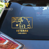 Personalized Australian Veteran Service Time Australia Flag Decal Printed QTHN241675