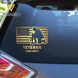 Personalized US Veteran Service Time Australia Flag Decal Printed QTHN241675