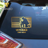 Personalized US Veteran Service Time Australia Flag Decal Printed QTHN241675