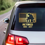 Personalized US Veteran Service Time Australia Flag Decal Printed QTHN241675