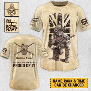 Personalized UK Veteran Been There Done That & Darm Proud Of It Baseball Jersey 3D Printed AHVA241676