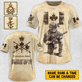 Personalized Canadian Veteran Been There Done That & Darm Proud Of It Baseball Jersey 3D Printed AHVA241676