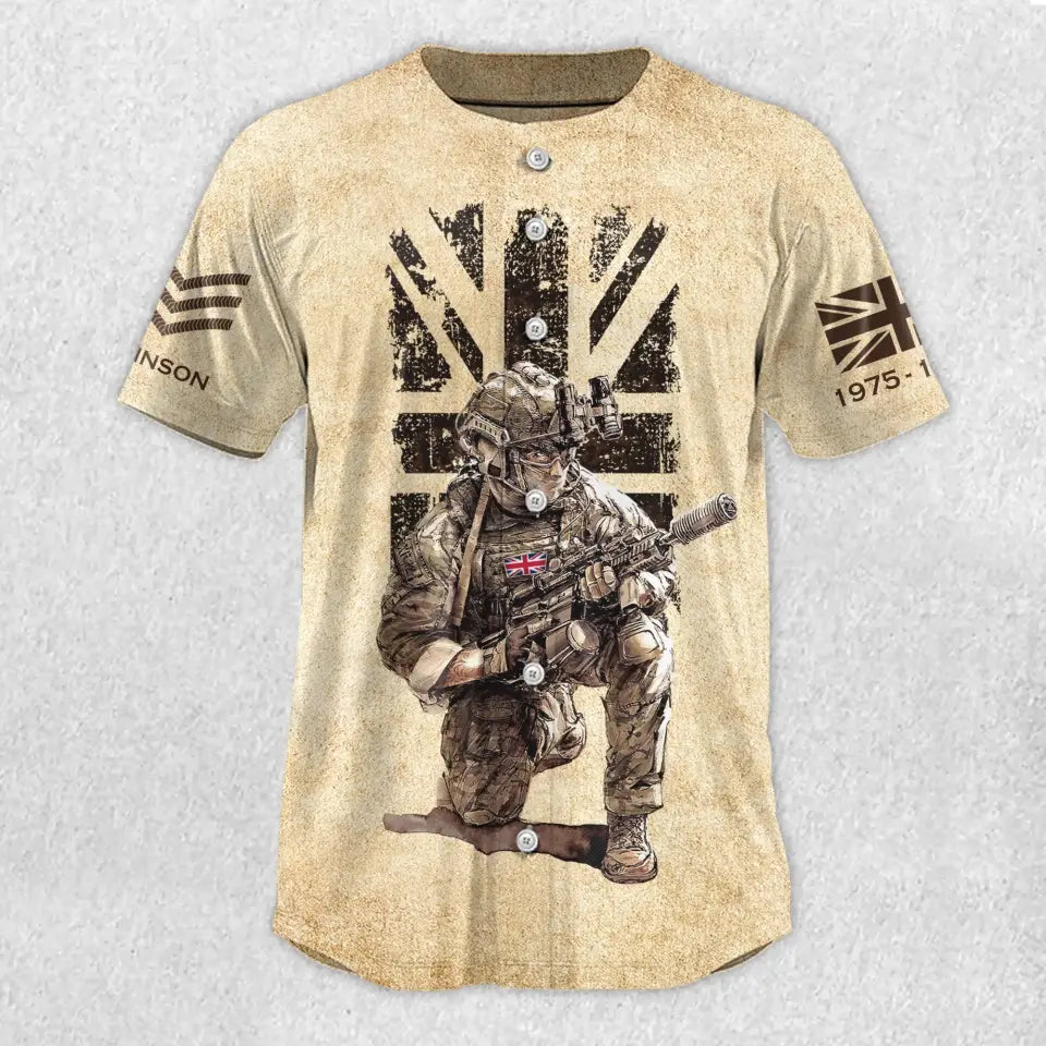 Personalized UK Veteran Been There Done That & Darm Proud Of It Baseball Jersey 3D Printed AHVA241676