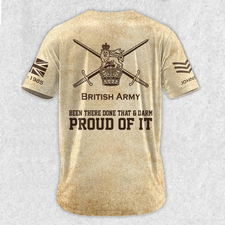 Personalized UK Veteran Been There Done That & Darm Proud Of It Baseball Jersey 3D Printed AHVA241676