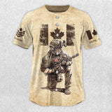 Personalized Canadian Veteran Been There Done That & Darm Proud Of It Baseball Jersey 3D Printed AHVA241676