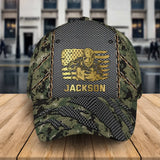 Personalized US Welder Working US Camo 3D Cap Printed QTKH241695