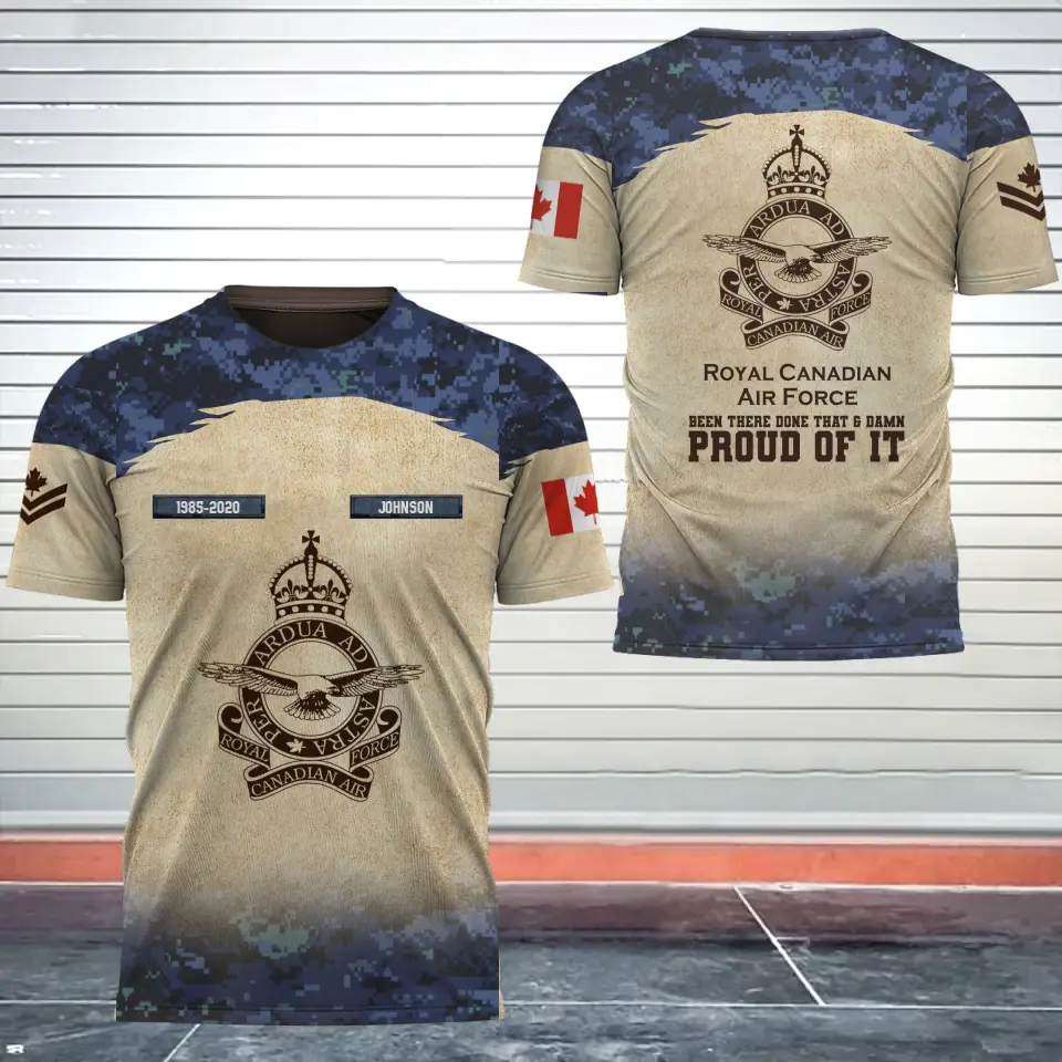 Personalized Canadian Army Been There Done That & Damn Proud Of It Canadian Veteran 3D T-shirt Printed AHVQ241700
