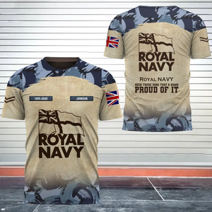 Personalized UK Army Been There Done That & Damn Proud Of It UK Veteran 3D T-shirt Printed AHVQ241700