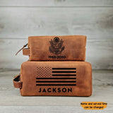 Personalized US Veteran Logo Custom Name & Time Retro Toiletry Bag Printed QTKH241712