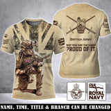 Personalized British Army Been There Done That & Damn Proud Of It 3D T-shirt Printed AHVA241713