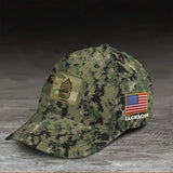 Personalized US Army Veteran Rank Camo US Flag Cap 3D Printed KVH241728