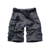 Personalized US Veteran Branch Logo Custom Name & Time Mens Cargo Shorts Casual Five-Point Overalls Short Pants - Retro Cargo Pants 2D Printed VQ241699