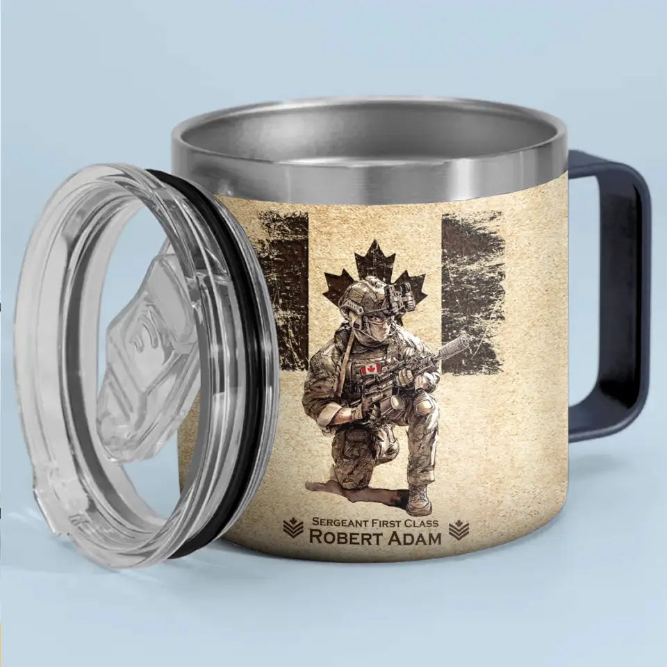 Personalized Canadian Army Veteran Been There Done That & Damn Proud Of It Coffee Cup Printed AHVQ241737