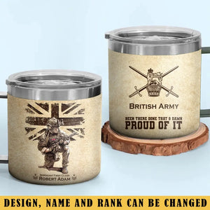 Personalized British Army Veteran Been There Done That & Damn Proud Of It Coffee Cup Printed AHVQ241737