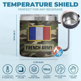 Personalized French Army Veteran Rank Camo Custom Name Coffee Cup 3D Printed AHVA241745