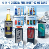 Personalized US Police Badge & Service Time Retired Police Officer Can Cooler 16oz Printed KVH241756