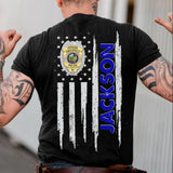 Personalized US Police Badge & Name Police Officer T-shirt Printed KVH241762