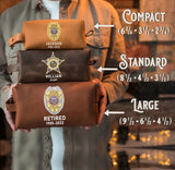 Personalized US Police Badge Retired US Police Officer Custom Time Retro Toiletry Bag Printed KVH241786