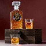 Personalized University US Army Veteran Custom Name & Time Decanter Set With Glasses Printed AHVA251789