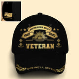 Personalized This We'll Defend Australian Army Veteran Logo & Rank Cap 3D Printed QTVQ241792