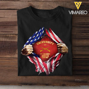 Personalized US University Of Military US Flag T-shirt Printed KVH241810
