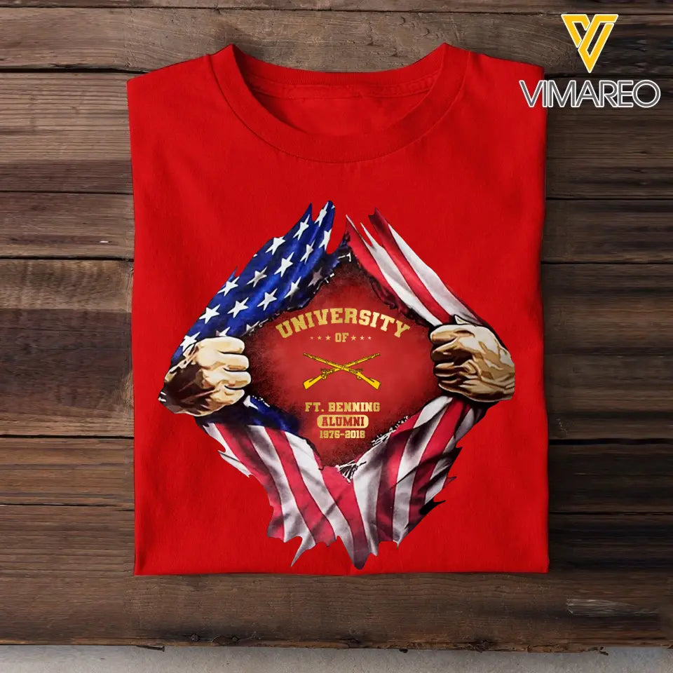 Personalized US University Of Military US Flag T-shirt Printed KVH241810