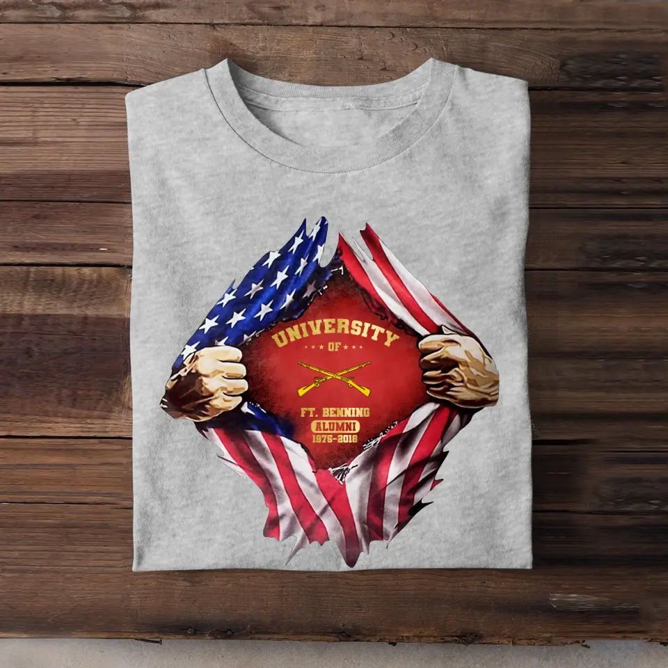 Personalized US University Of Military US Flag T-shirt Printed KVH241810