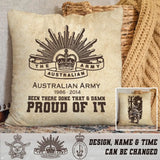 Personalized Australian Army Been There Done That & Damn Proud Of It UK Veteran Pillow Printed AHHN241811
