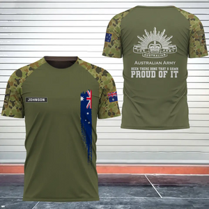 Personalized Australian Army Been There Done That & Damn Proud Of It Australian Veteran Camo Logo 3D T-shirt Printed AHVQ241819