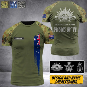 Personalized Australian Army Been There Done That & Damn Proud Of It Australian Veteran Camo Logo 3D T-shirt Printed AHVQ241819