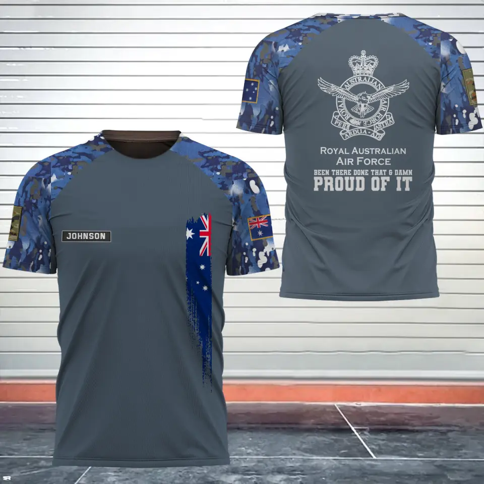 Personalized Australian Army Been There Done That & Damn Proud Of It Australian Veteran Camo Logo 3D T-shirt Printed AHVQ241819