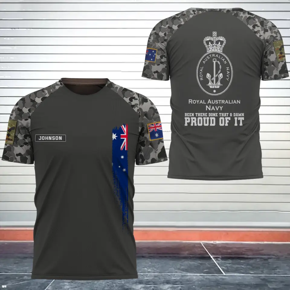 Personalized Australian Army Been There Done That & Damn Proud Of It Australian Veteran Camo Logo 3D T-shirt Printed AHVQ241819