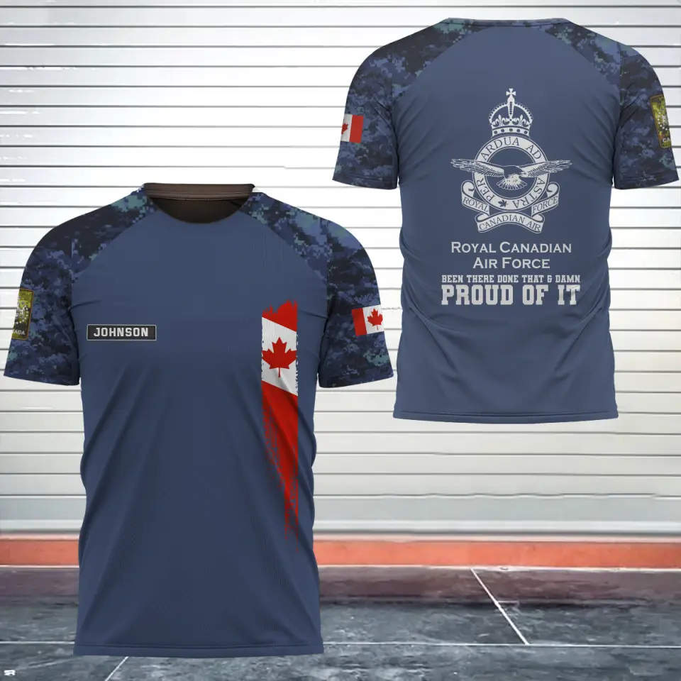 Personalized Canadian Army Been There Done That & Damn Proud Of It Canadian Veteran Camo Logo 3D T-shirt Printed AHVQ241819