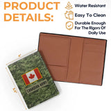 Personalized Canadian Army Veteran Rank Camo & Name Passport Holder Printed AHVA241821
