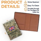 Personalized British Army Veteran Rank Camo & Name Passport Holder Printed AHVA241821