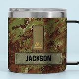 Personalized Italian Army Veteran Rank Camo Coffee Cup Printed AHVA241826