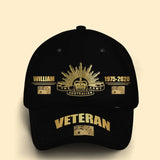 Personalized Australian Army Veteran Logo Custom Name & Time Cap 3D Printed QTVQ241840